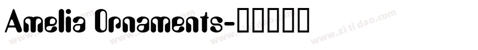Amelia Ornaments字体转换